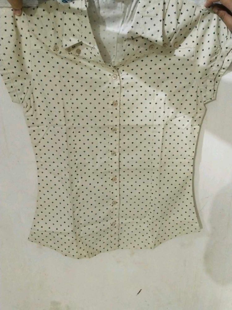 Polka Dot Button Down Shirt