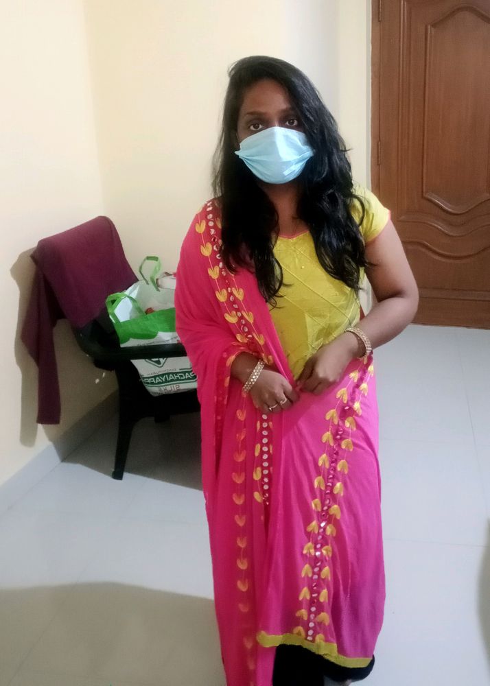 Womens Salwar With Grand Shawl
