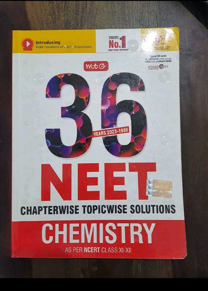 MTG-Neet 36 Years Pyq Chemistry Book