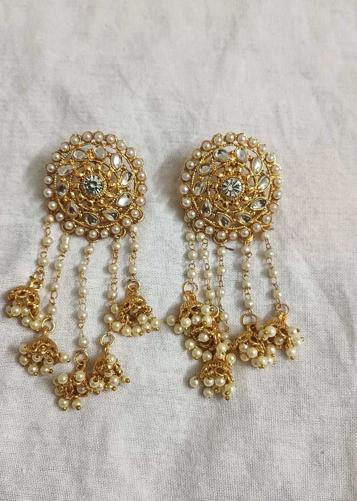 Pearl Jhumka Earrings