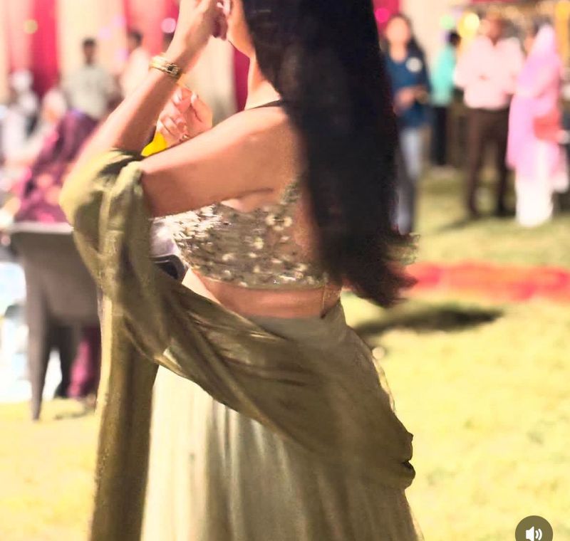 Olive Green Lehenga