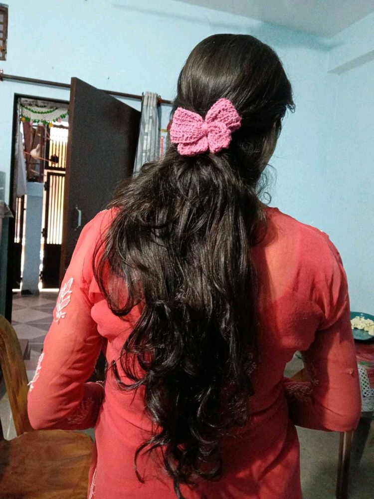 Cute Pink Bow Hair clip