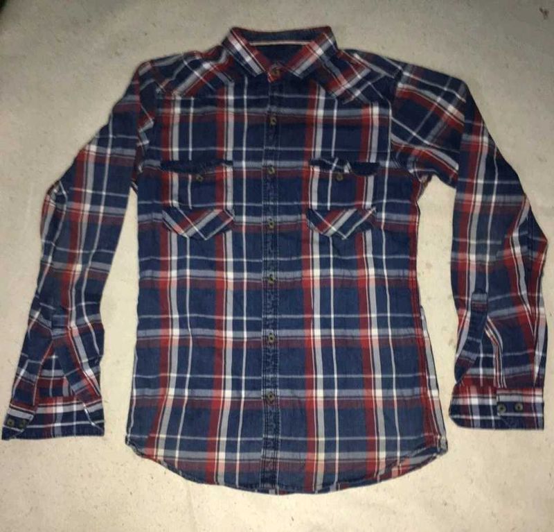 Vintage Plaid Western Shirt