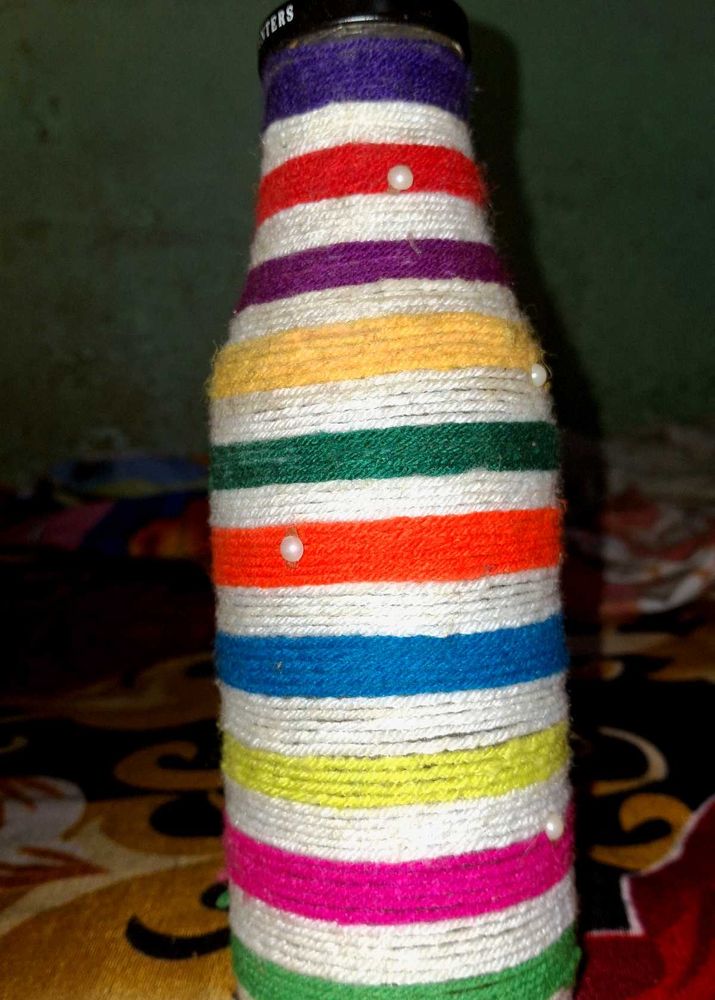 Upcycled Decorative Bottle