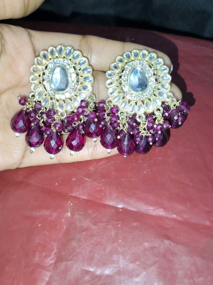 Elegant Kundan Earrings