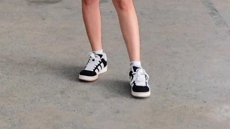 Stylish Black &amp; White Sneakers