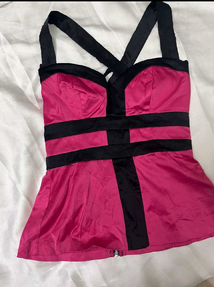Rose Designer Chained Top