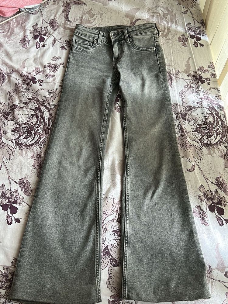 H&amp;m Grey Denim (low Waist)
