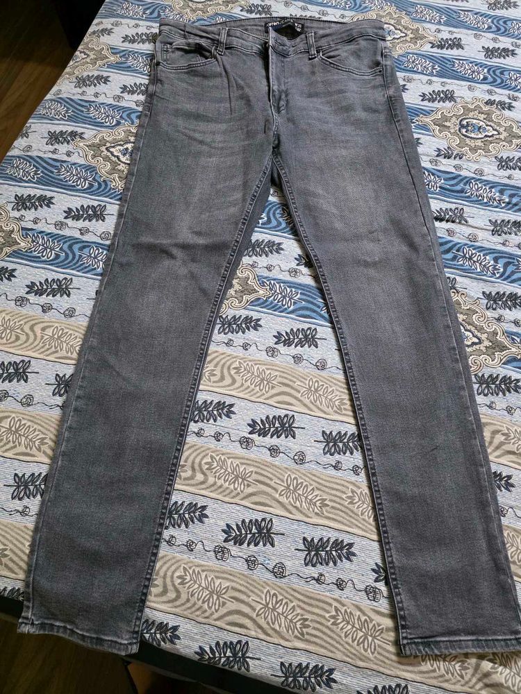 Grey Denim Jeans