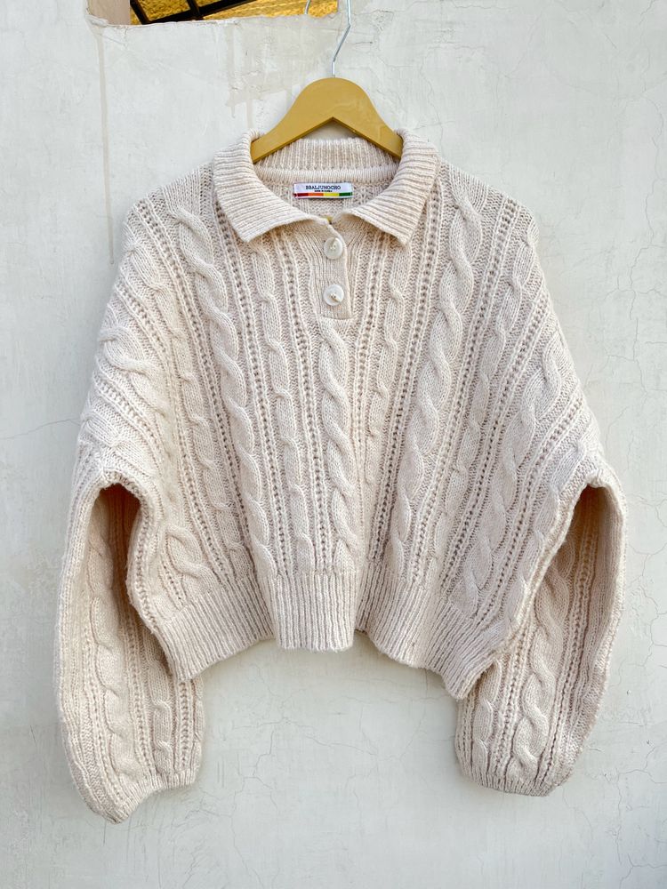 Pintresty Off White Sweater
