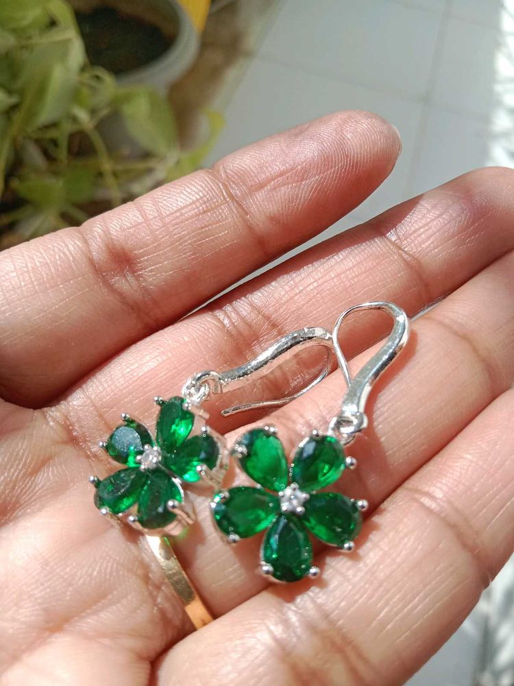 Original American Diamond Hoop Earrings