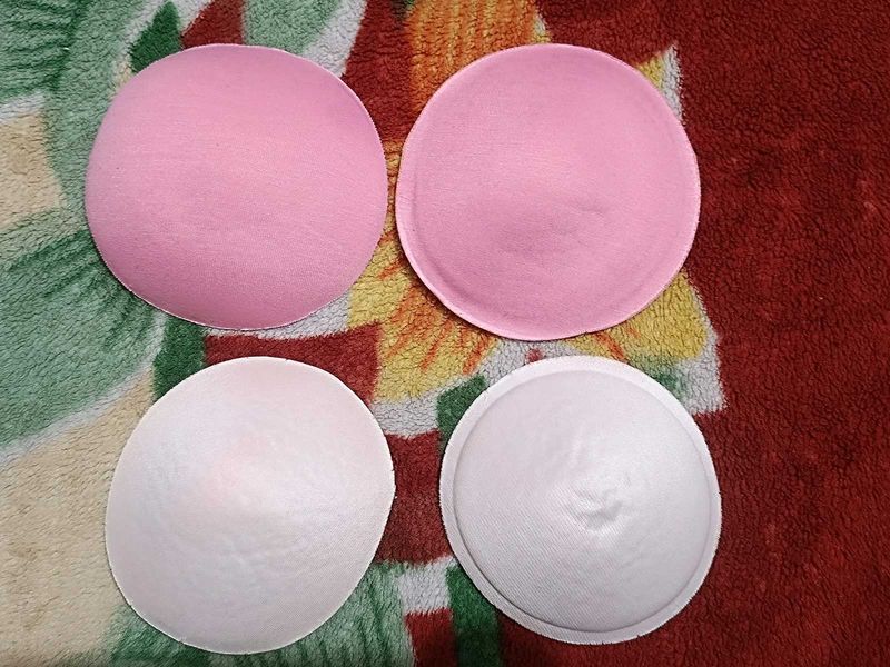 Bra Pads Inserts - Pink &amp; White
