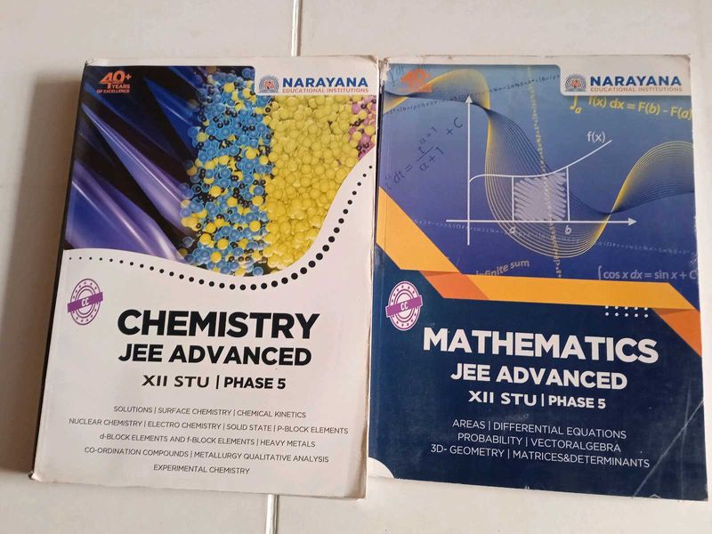 JEE Advanced Books - Math &amp; Chemistry