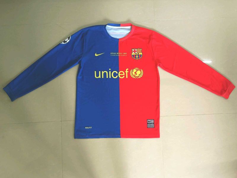 Barcelona Jersey - Long Sleeve size &#39;L&#39;( large) 53