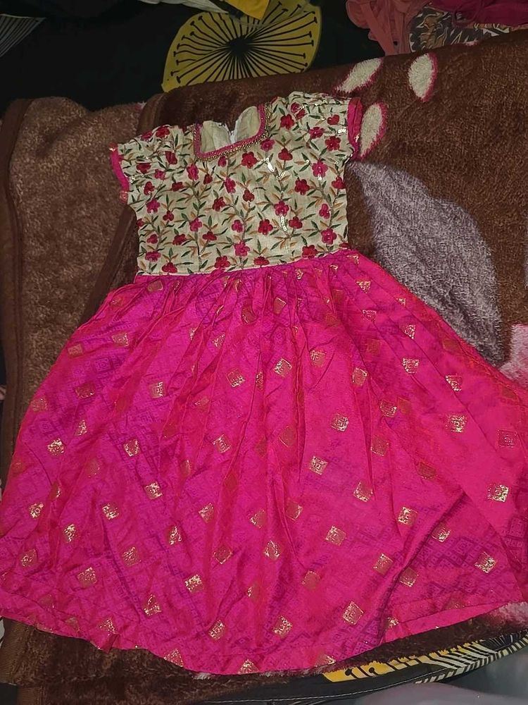 Ethnic Frock For Girls Kids Festive Wear