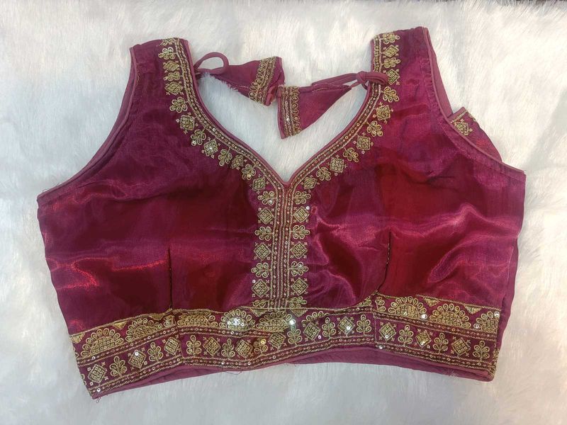 Elegant Maroon Blouse
