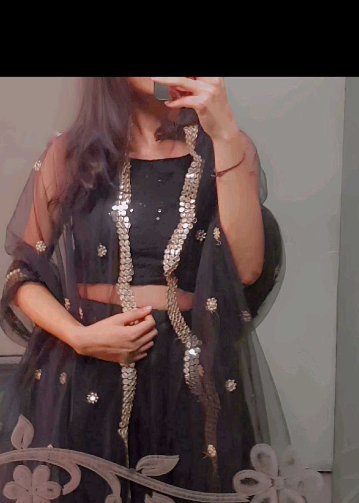 Black Lehenga Set
