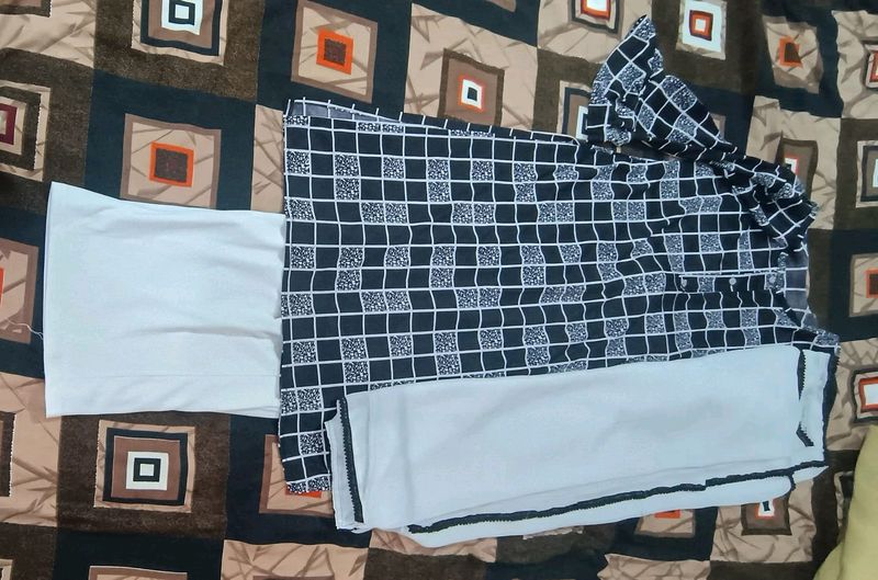 Lycra Kurta With Plazo And Dupatta