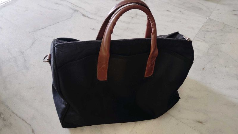 Black duffle