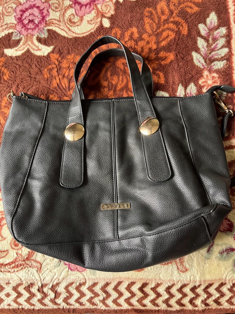 Caprese Black Tote Bag