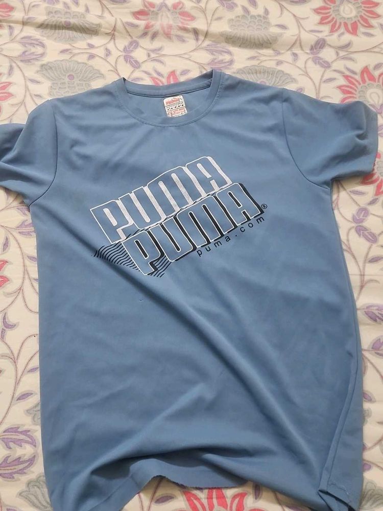 Puma Graphic Tee - Light Blue