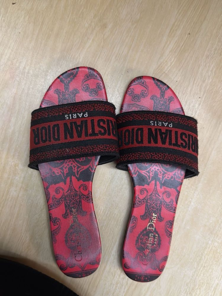 Elegant Christian Dior Slides