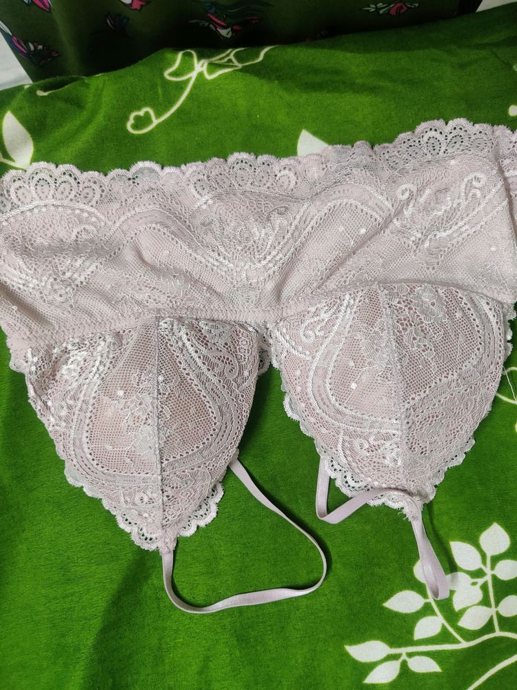 Blue And Beige Colour Bras Both