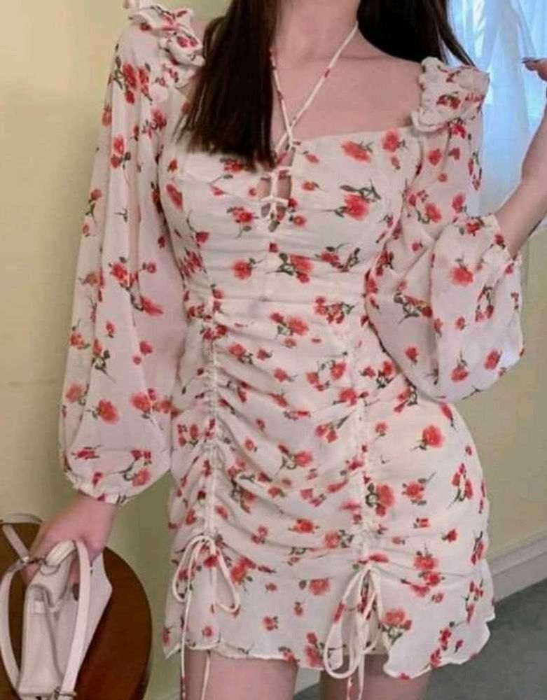 Floral Print Mini Dress