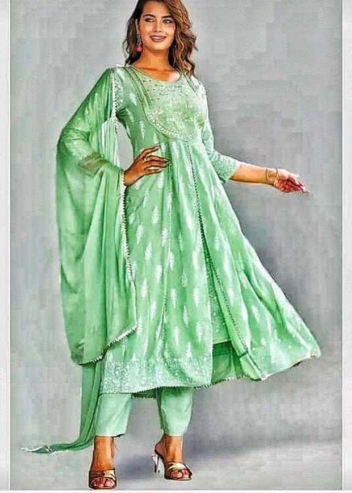 Frock Pant Dupatta Set
