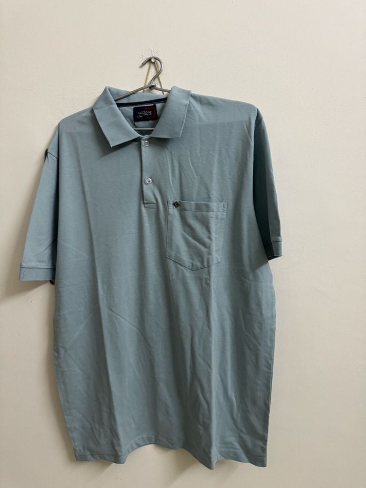 Men&#39;s Blue Polo Shirt