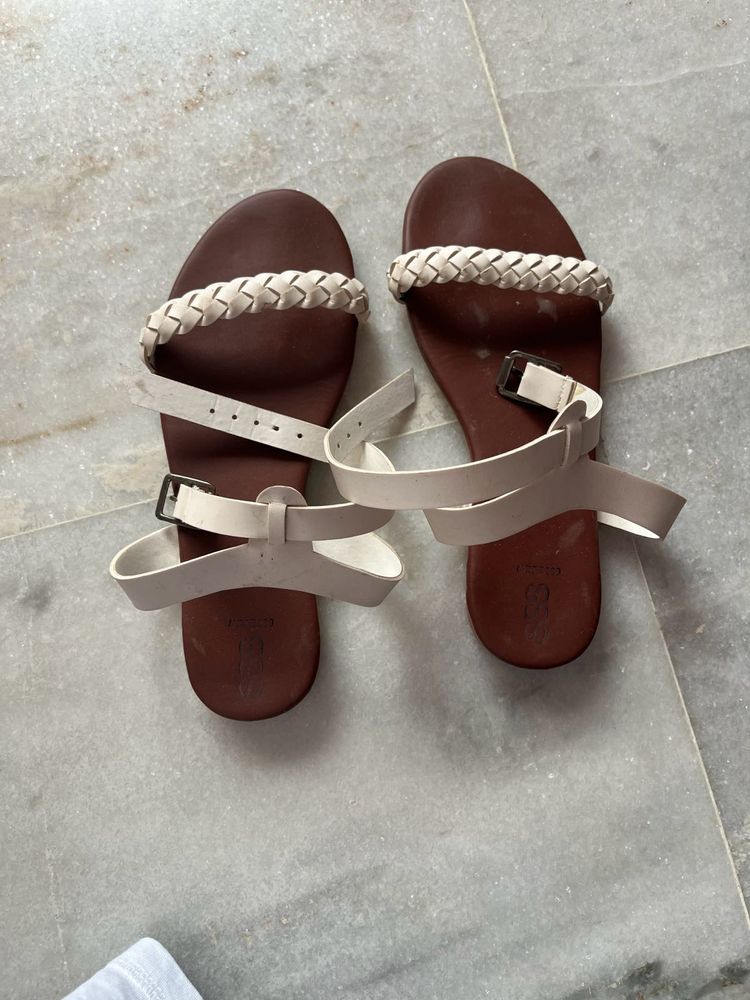New street style store Braided Leather Sandal