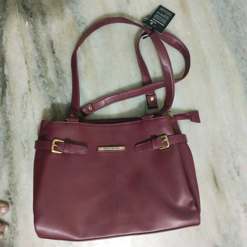 High Spirit Maroon Shoulder Bag