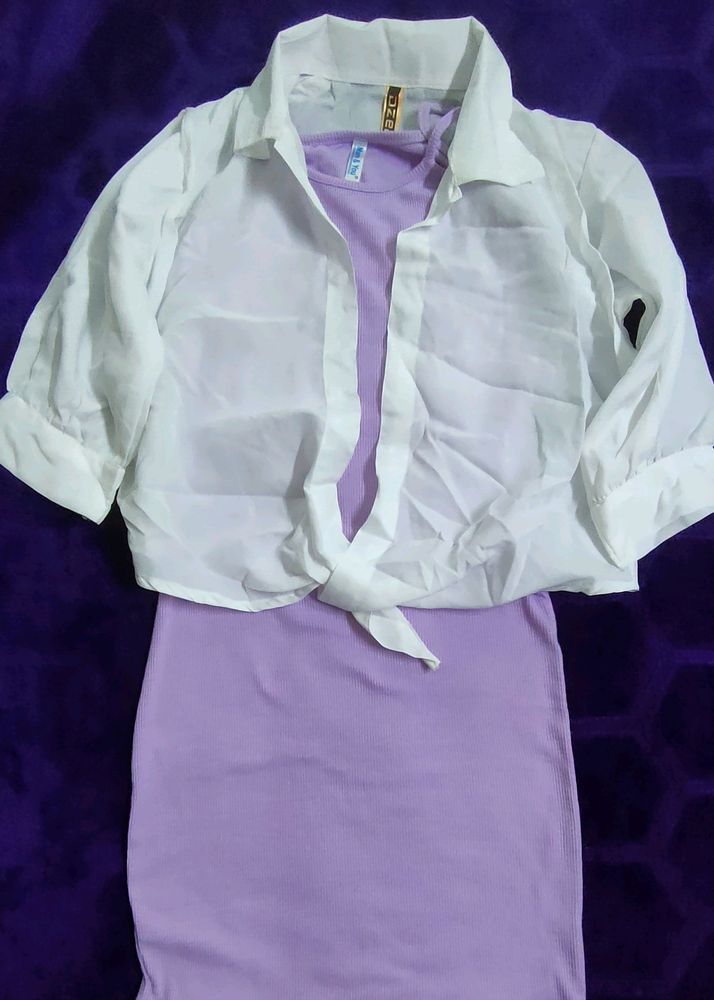 Bodycon Dress (Size-&#34;XS&#34;) With Jacket