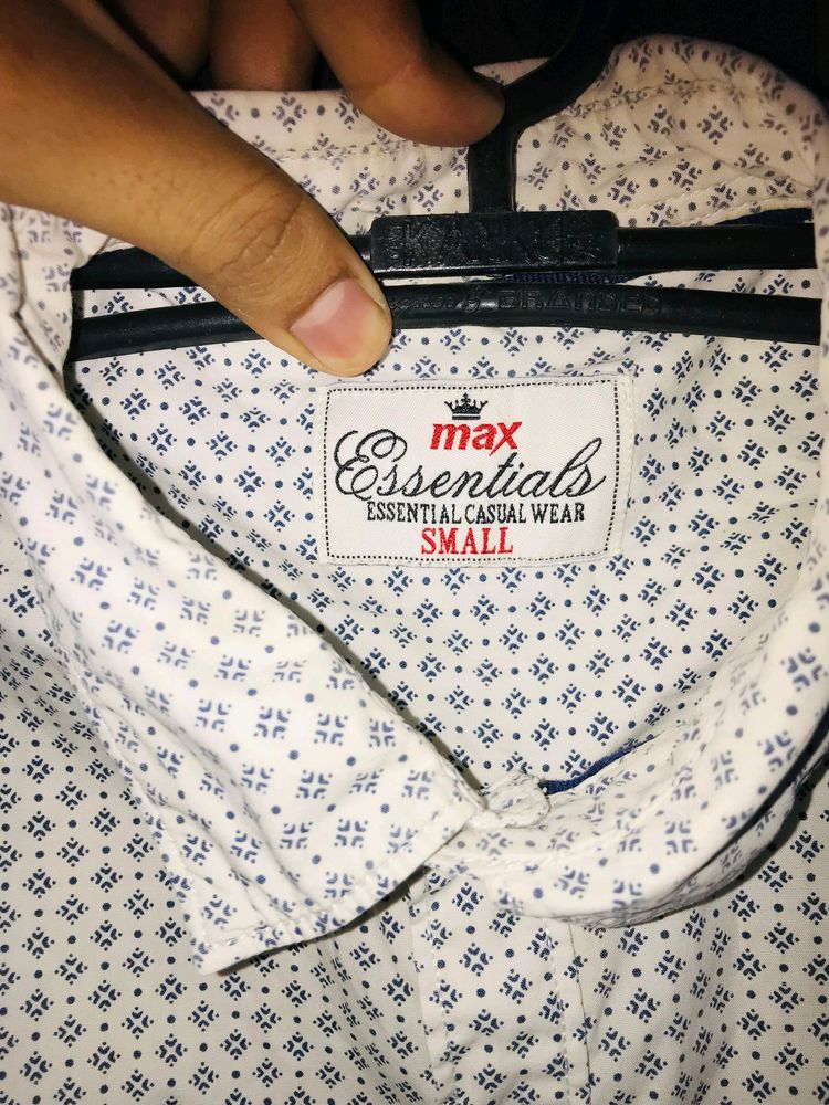 Printed White Shirt