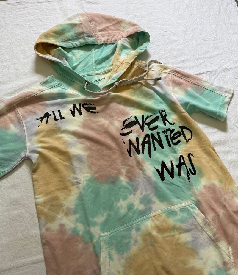 Tie Dye Hoodie Dress