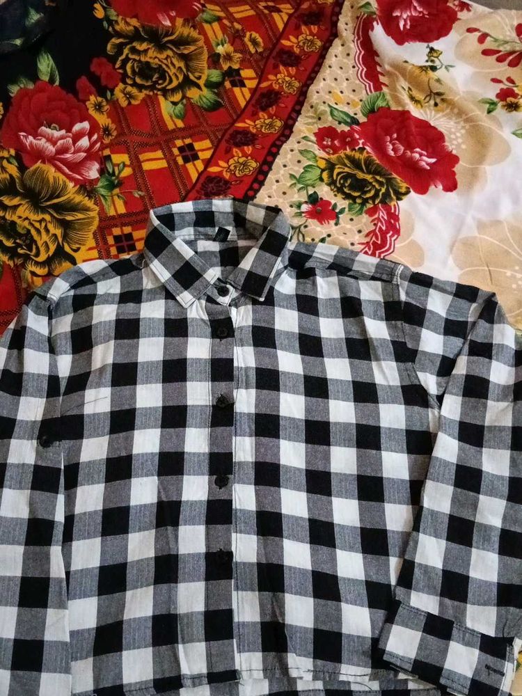 Black &amp; White Buffalo Check Button-Down