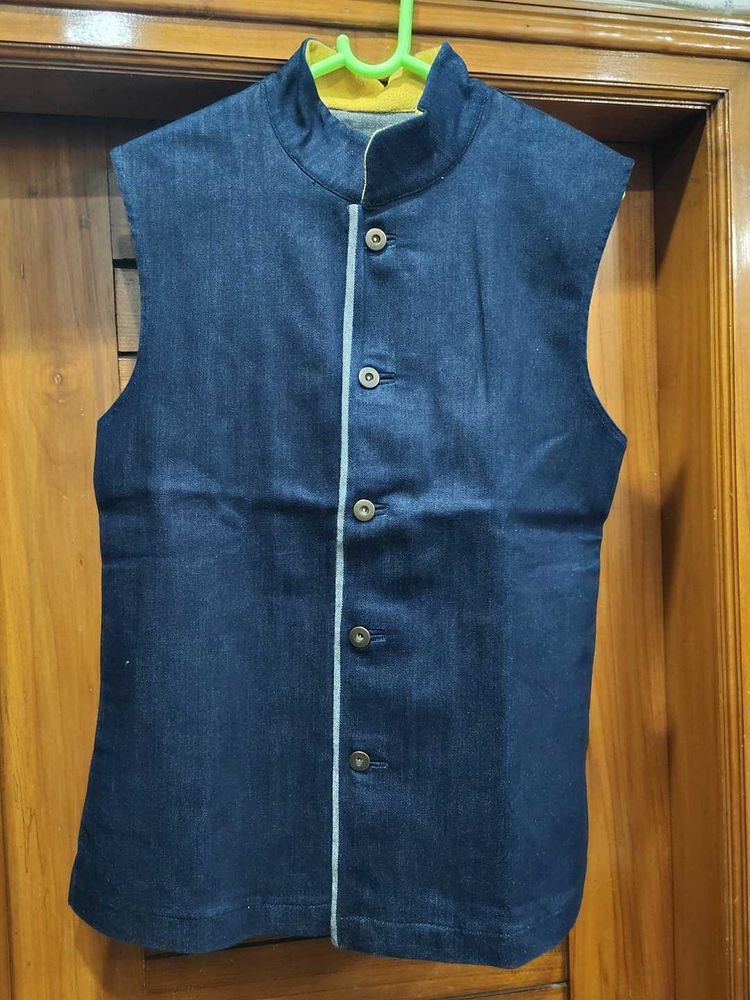 Denim Sleeveless Jacket