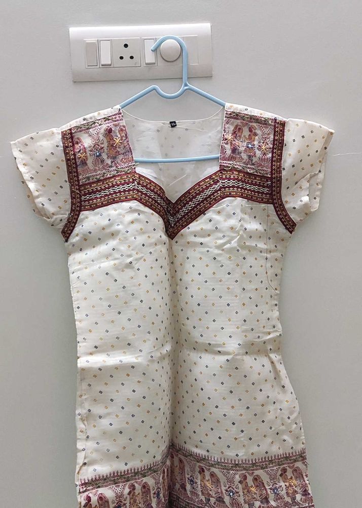 Ethnic Design Short Sleeve Kurti