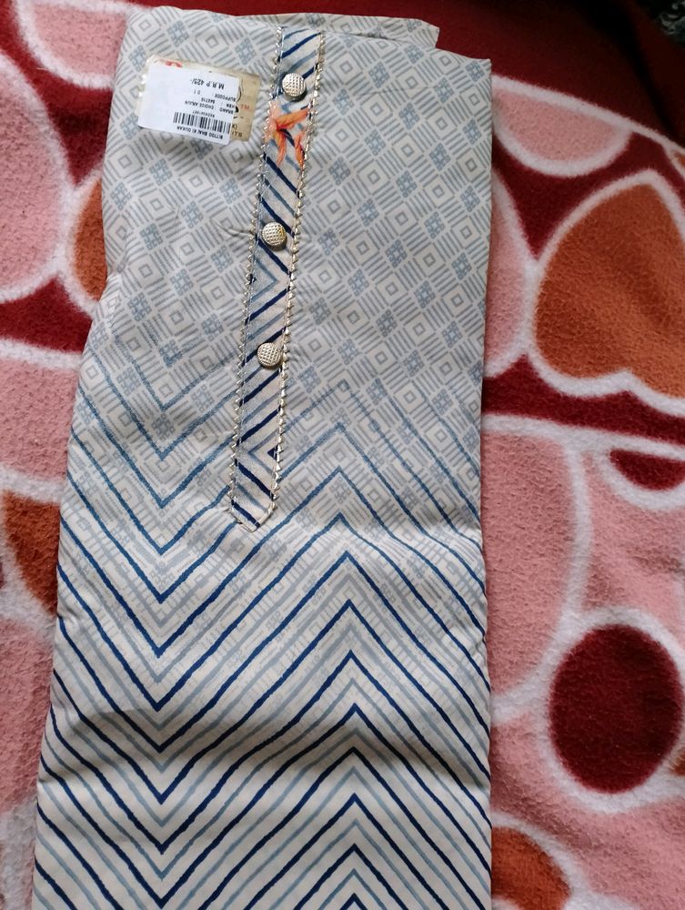 Unstitched Flower Print Suit