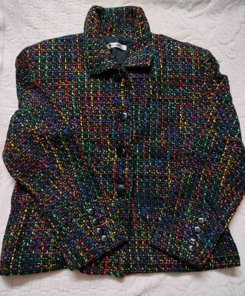 Oversized Tweed Blazer