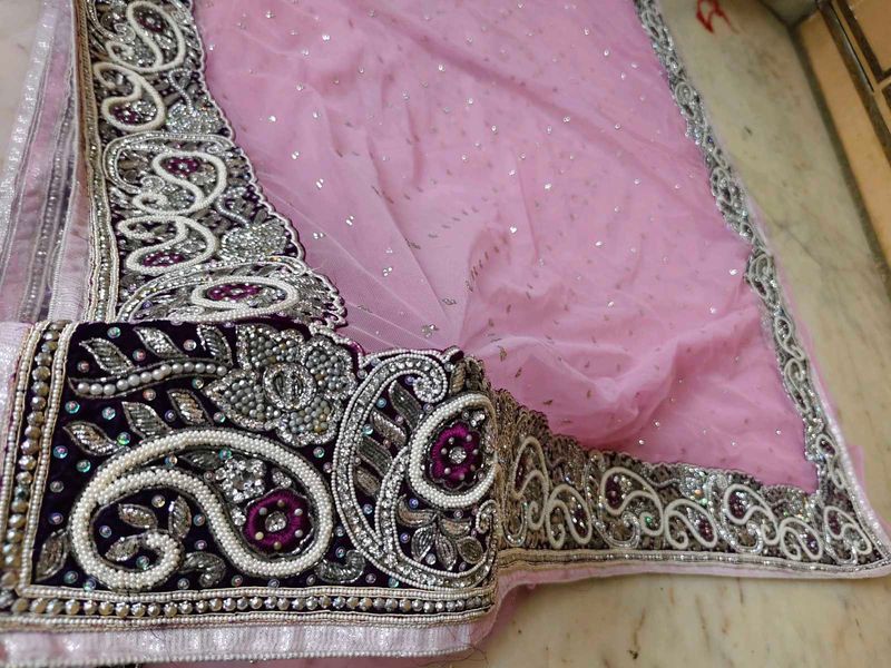 net daimond work 😍saree highest quality