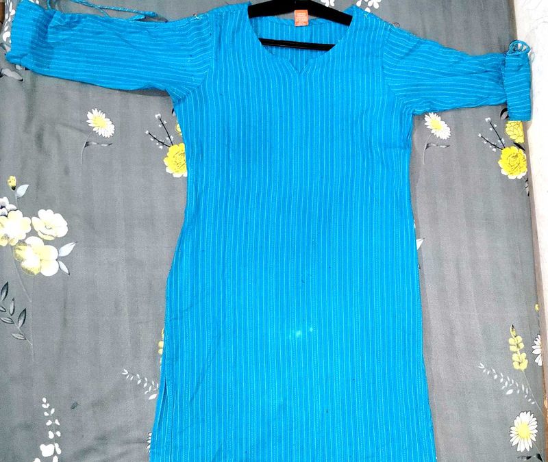 Blue Striped Kurta