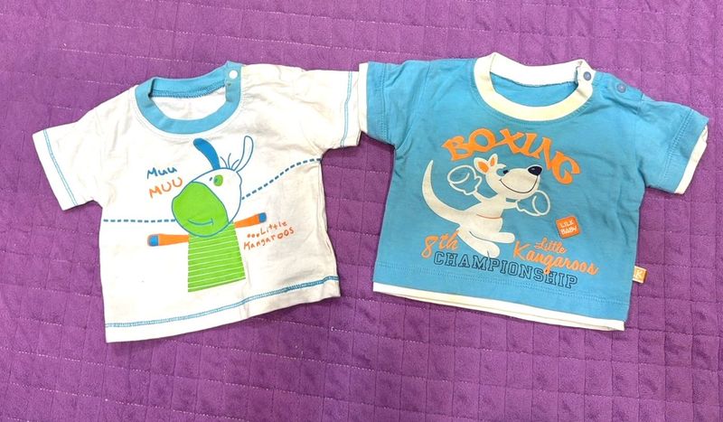 ‼️Tshirt Combo Of 3-6 Months Old