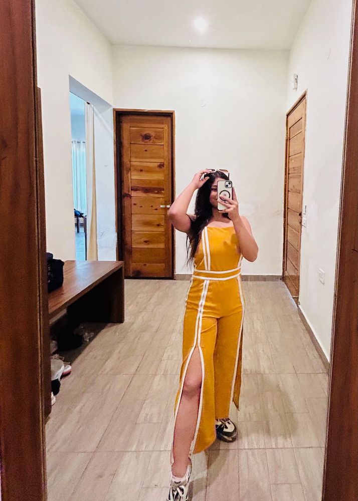 Chic Mustard Jumpsuit