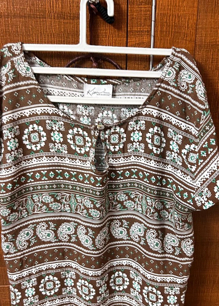 Paisley Print Top