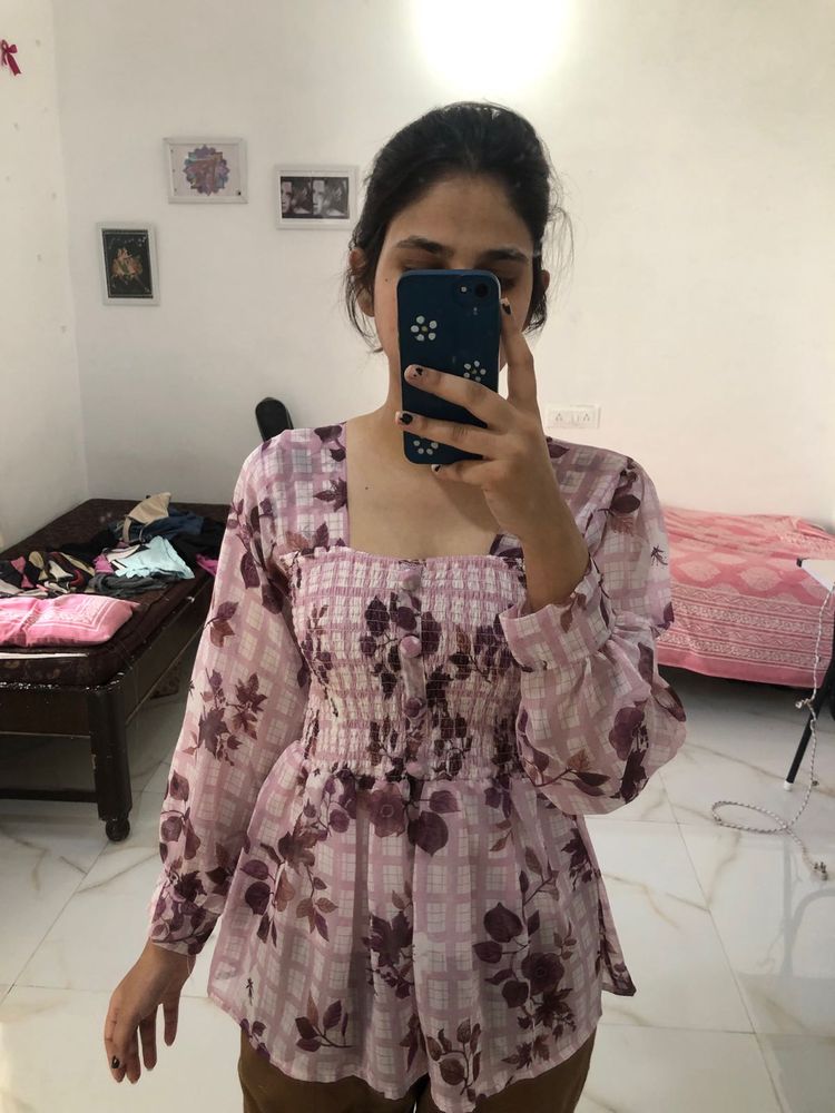 Flower Printed Top