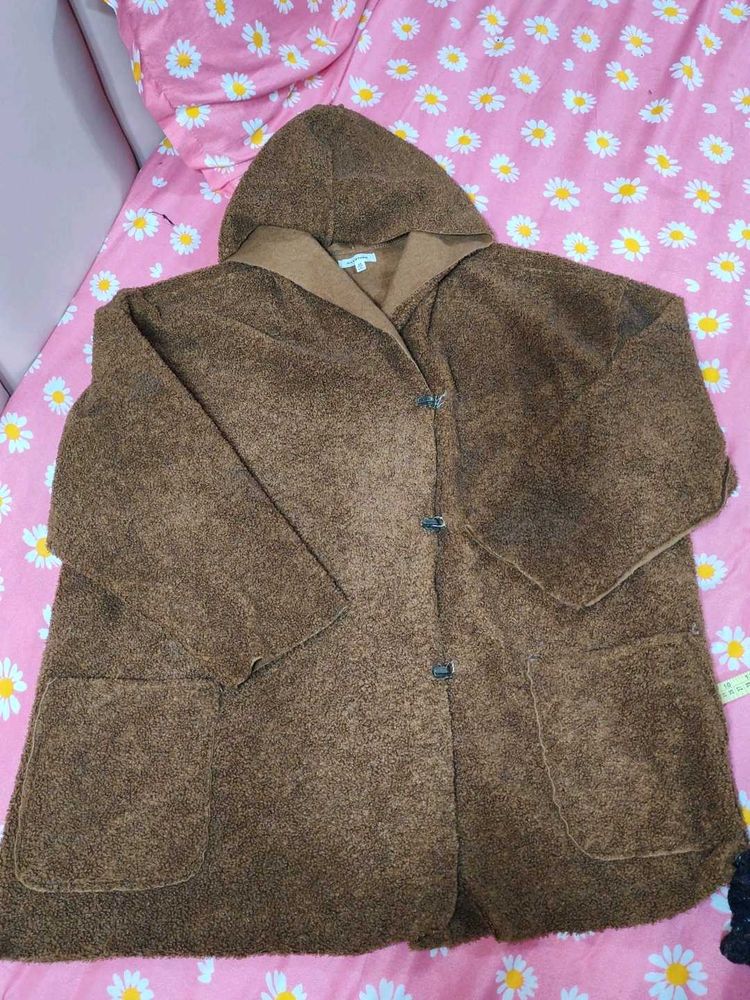 Brown Hooded Coat