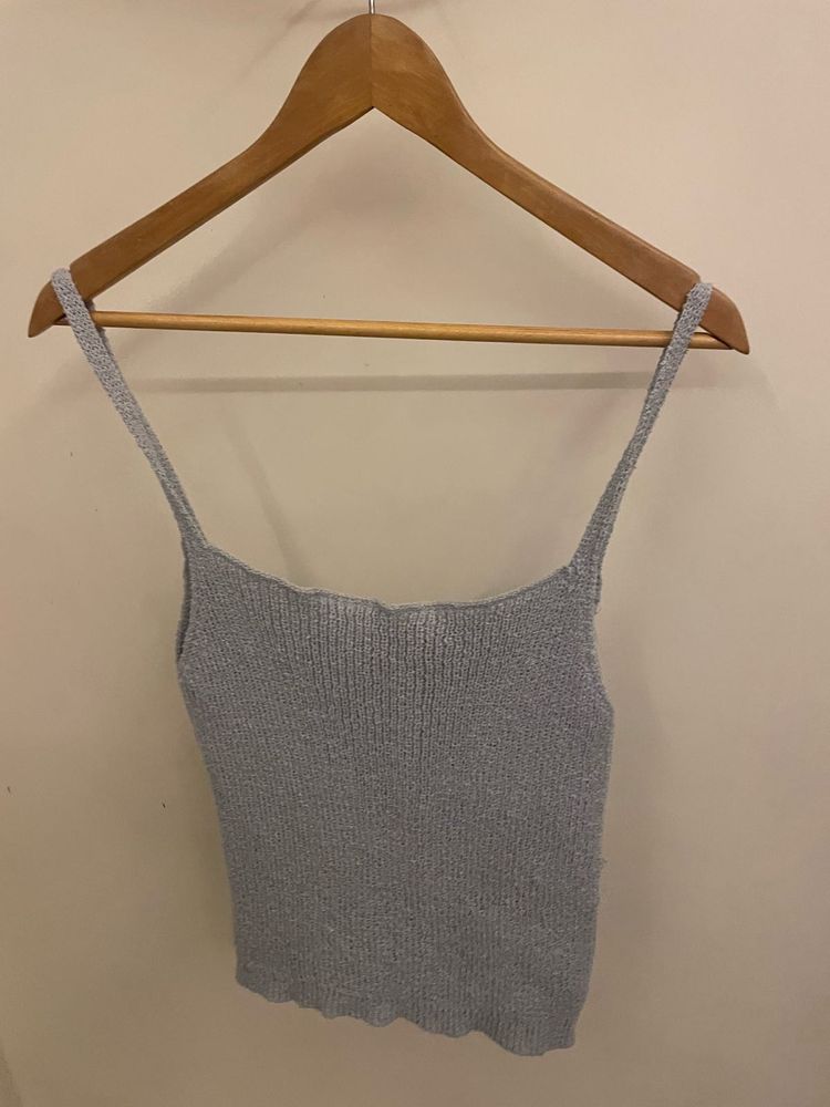 Baby Blue Knit Tank Top