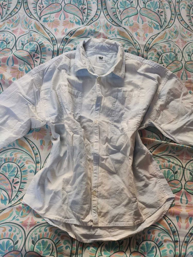 Y&amp;F White Button-Down Shirt