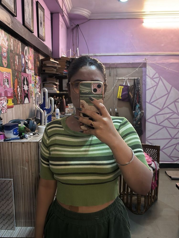 Striped Crop Top